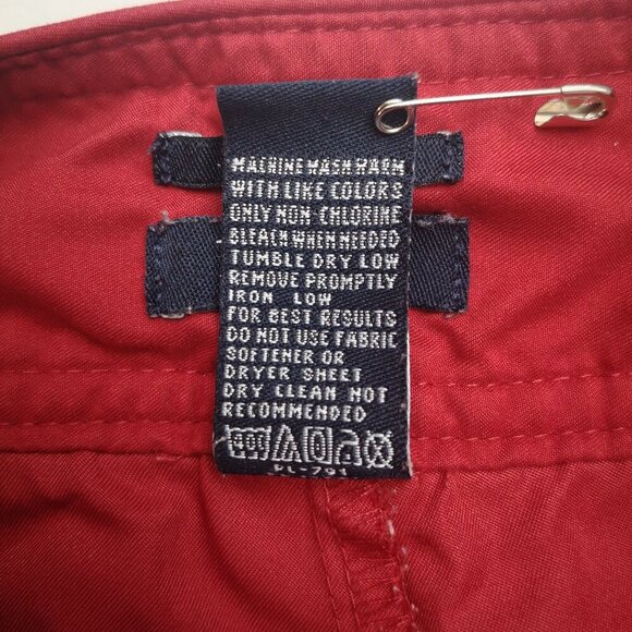 Izod Ladies Size 12 X-tra Dry Ankle Length Red Straight Wide Legs Golf Pants - Picture 5 of 12